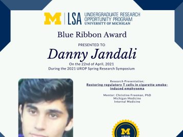 2021 UROP Spring Symposium Blue Ribbon IG 2 